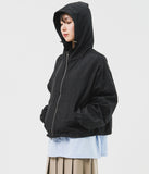 Square Cropped Hooded Jacket