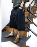 Denim Baggy Half Pants