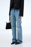 PRTN)Classic mid-rise straight jeans