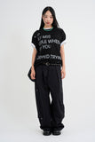 Arc panel wide pants