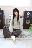 Sol-ip fur shoulder knit