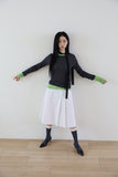 Cotton pleated skirt