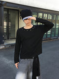 Loop Slub Eyelet Long Sleeve