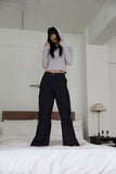 Strap coated cargo pants