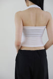 Thin halter sleeveless