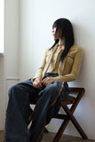 Real blend muffler cardigan