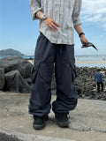 Moss Washed Buckle Wide Pants