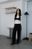 Lace string pants