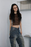 Peanut Crop Pintuck T-shirt