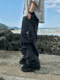 Moss Washed Buckle Wide Pants