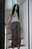 Wrap Skirt Nylon Pants