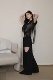 Louis puff mesh top