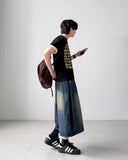 Lumos Pintuck Bermuda Denim
