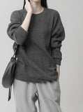 [1+1] Daily Ribbed Knit Sweatshirt