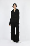 Baek bijo rivet cotton pants