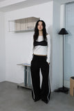 Lace string pants