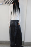 Unwrap front pocket denim