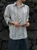 Quad Stripe Linen Shirt