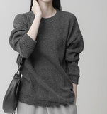 Daily Ribbed Knit Sweatshirt