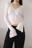 Crepe Shirring Tee