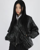 Mellow Crop Leather Jumper
