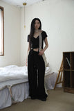 Summer High Wrap Crop Tee