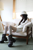 Weup shoulder slit knit