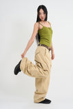 Arc panel wide pants