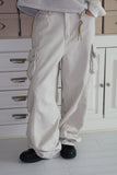 Curved cargo pants