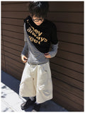 Log Crop Stripe Long Sleeve