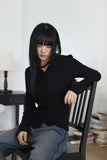 Wave shirring quilted jacket