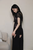 Louis puff mesh top