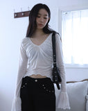 Crepe Shirring Tee