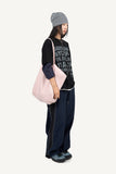 Slub color matching raglan three quarter T-shirt