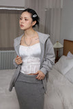 Spring Punching Hood Zip up