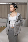 Spring Punching Hood Zip up