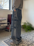 Russell Trackline Washed Cargo Denim