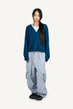 Slub Crop Hood Zip-Up