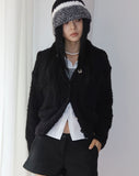 Luca pocket boucle cardigan