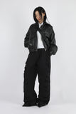 Mellow Crop Leather Jumper