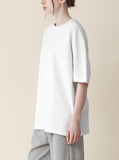 Plain Cutout Short Sleeve T-Shirt