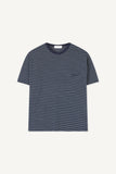 Striped pocket short-sleeve T-shirt