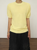 Muscle fit waffle short sleeve knit