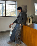Russell Trackline Washed Cargo Denim