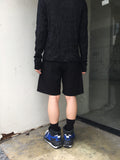Basic Double Pintuck Linen Shorts