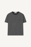 Striped pocket short-sleeve T-shirt
