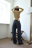 Real blend muffler cardigan