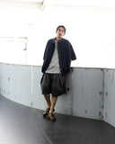Check Zip-Up Half Shirt