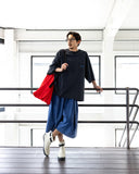 Cross Pleated Sweat Shorts