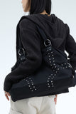 Hemian Studded Shoulder Bag